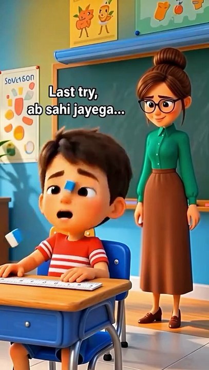 SCALE ATTACK 😭 #trendingreel #comedy #funnyreels #baby #kidsfun #cartoon #funny #jokes