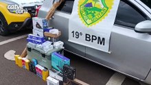 Polícia apreende mercadorias do Paraguai após fuga em Toledo