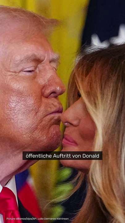 Donald Trump bei Auftritt mit Melania ausgepfiffen