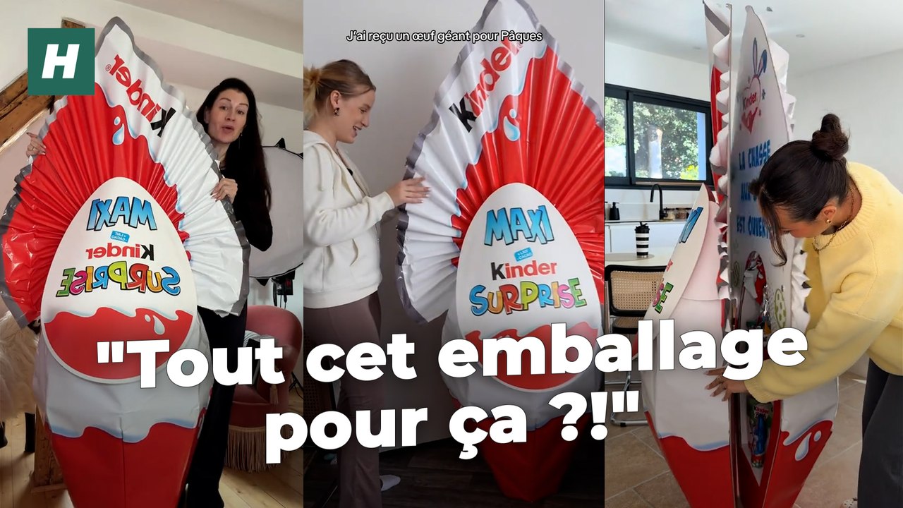 Ces influenceurs reçoivent des œufs de Pâques géants Kinder et ça agace les internautes