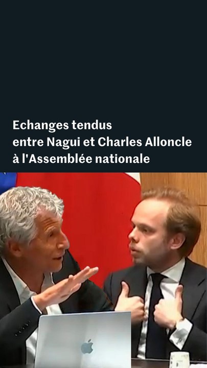 Commission sur l’audiovisuel public : échanges tendus entre Nagui et Charles Alloncle