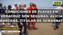 Condiciones de playas en Veracruz son seguras: Alicia Bárcena, titular de Semarnat