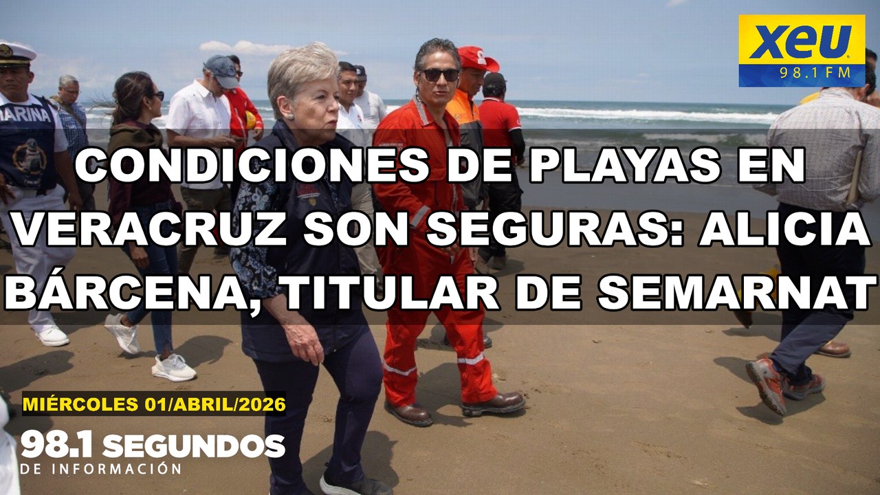 Condiciones de playas en Veracruz son seguras: Alicia Bárcena, titular de Semarnat