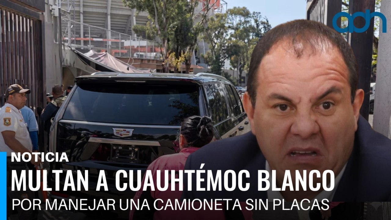 Multan a Cuauhtémoc Blanco por llegar al estadio en una camioneta sin placas
