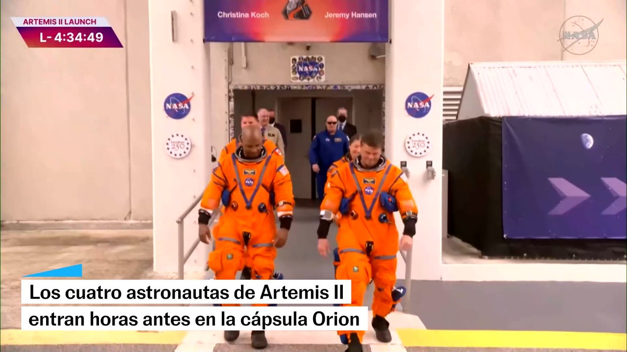 NO USAR | Así ha sido la entrada de los astronautas a la nave Orion