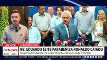 Eduardo Leite parabeniza Caiado sobre pré-candidatura à Presidência