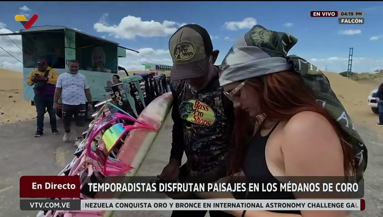 Temporadistas disfrutan de las bondades que ofrece el Parque Nacional Médanos de Coro en Semana Santa