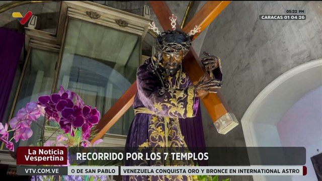 Fieles conmemoran la pasión, muerte y resurrección de Jesucristo en recorrido por los 7 templos