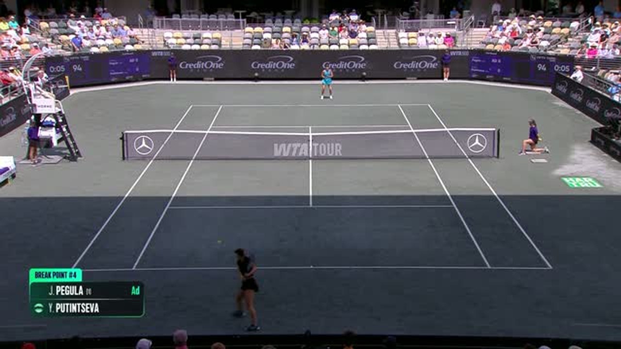 Charleston - Pegula au bout du suspense