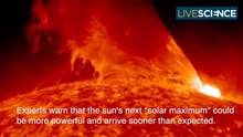 Solar Maximum Might Arrive Earlier Than Expected
