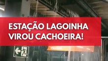 Vídeo: estação do metrô de BH foi invadida por chuvas; sindicato protesta