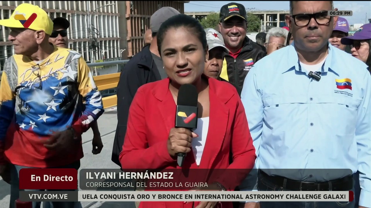 Autoridades entregan rehabilitado el elevado de Zamora ubicado en el estado La Guaira