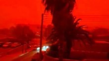 Una tormenta de arena saharaui tiñe de rojo el cielo de Grecia, Creta y Libia.