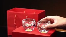Diamond Cutting Crystal Liquor Glasses