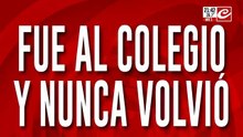 Fue al colegio y nunca volvio