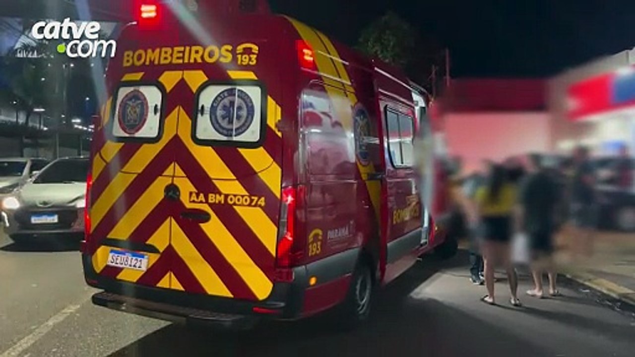 Motociclista sofre fratura aberta na perna após acidente no bairro Periolo, em Cascavel