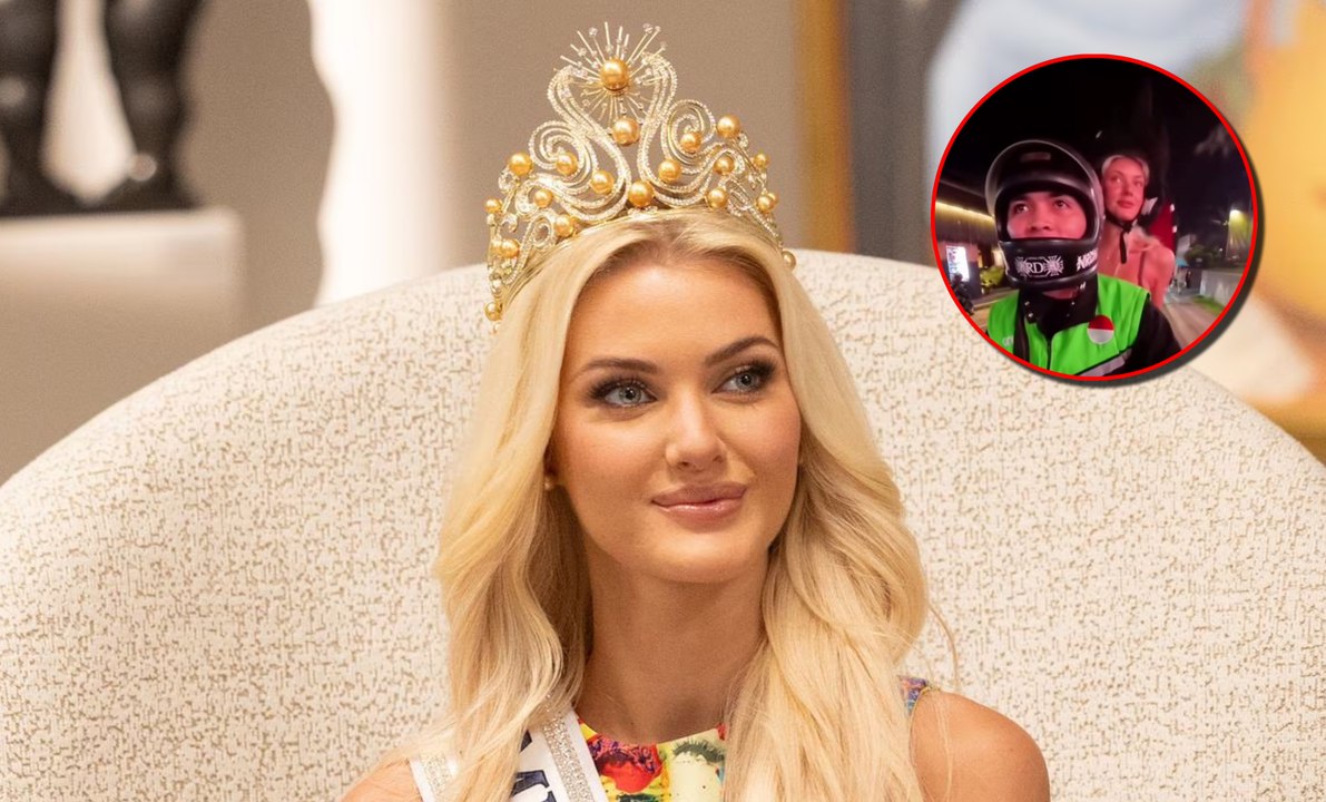 Miss Universo 2024 sorprende en Indonesia recorriendo las calles en mototaxi