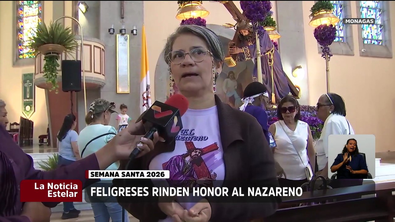 Monagas | Feligreses vestidos de morado cumplen sus promesas y honran la imagen de Jesús Nazareno