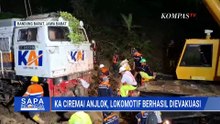 Detik-Detik Evakuasi Lokomotif KA Ciremai di Bandung Barat Berhasil, Butuh Waktu Lebih dari 8 Jam