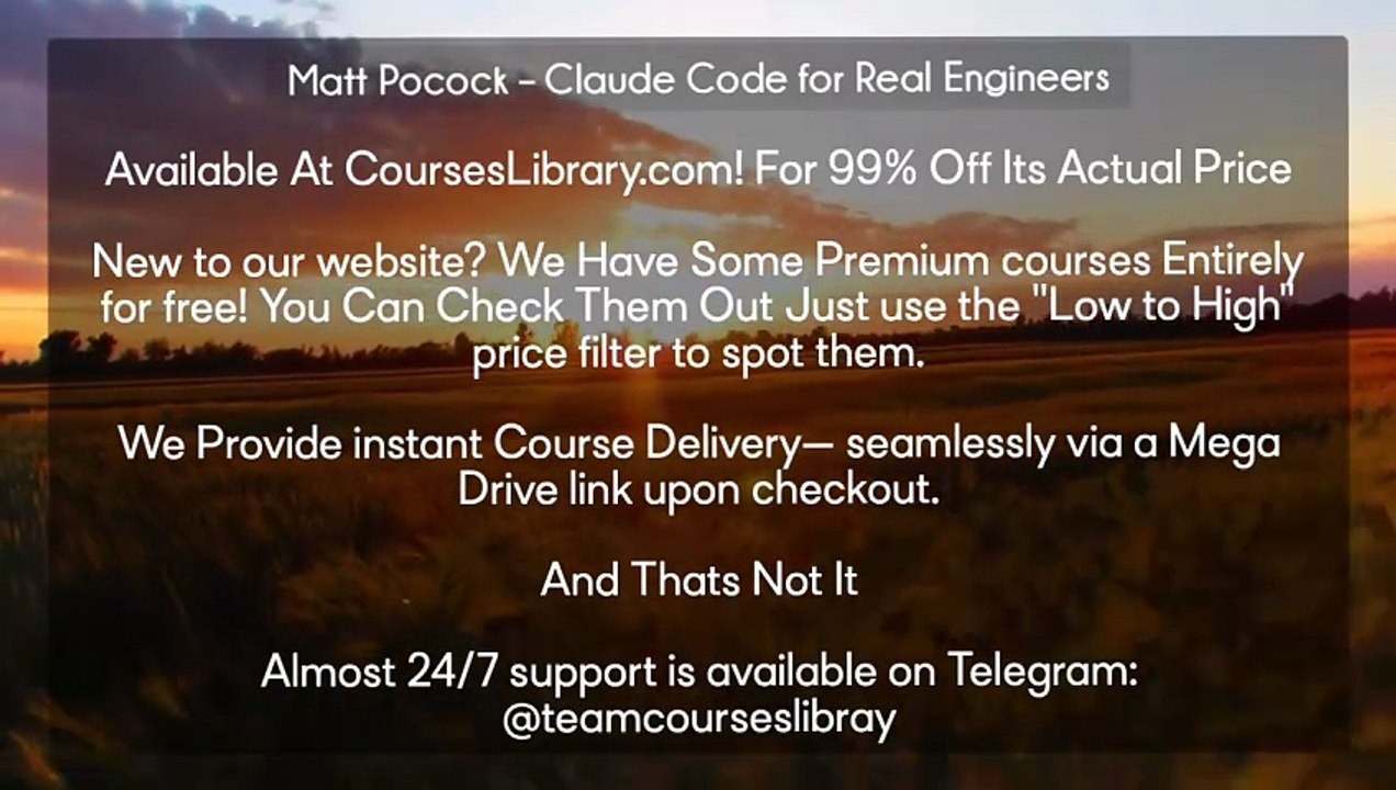 (Courseslibrary.com)Matt Pocock – Claude Code for Real Engineers