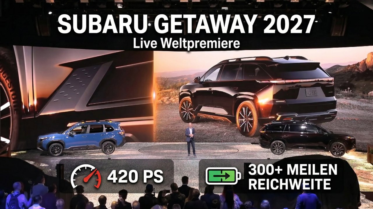 2027 Subaru Getaway Performance-Check: AWD, 420 PS, Schnellladen