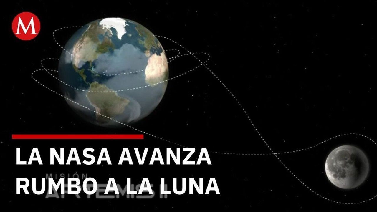 Nave Orión en órbita rumbo a la Luna misión Artemis NASA