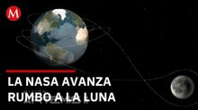 Nave Orión en órbita rumbo a la Luna misión Artemis NASA