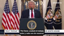 Trump asegura que la guerra contra Irán "está muy cerca del final": "Ya ha habido un cambio de régimen"