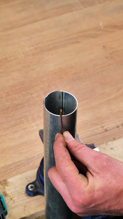 How to secure a bearing in a larger diameter pipe