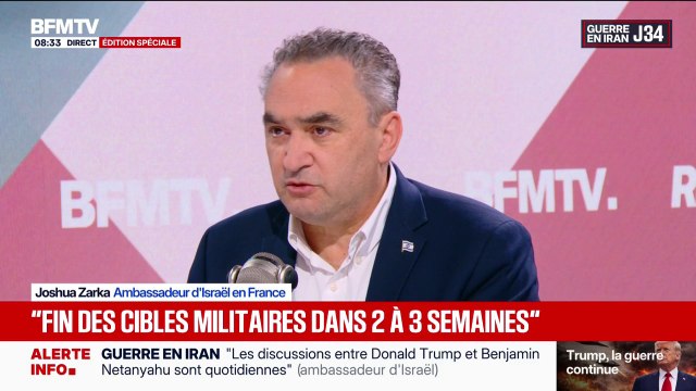 Guerre au Moyen-Orient: Nous n'avons aucun problème avec le peuple iranien , affirme Joshua Zarka, ambassadeur d'Israël en France