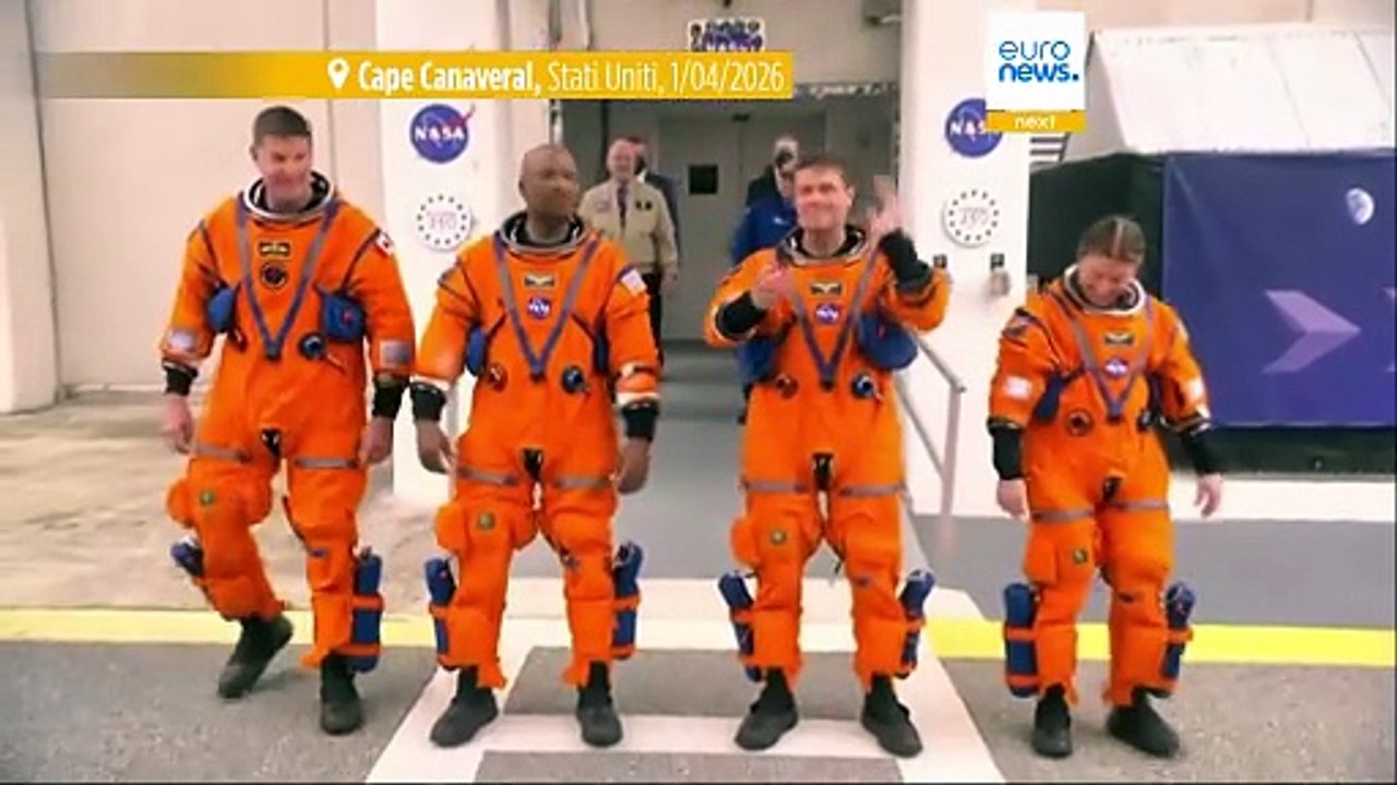 Gli astronauti di Artemis II partono per uno storico viaggio verso la Luna