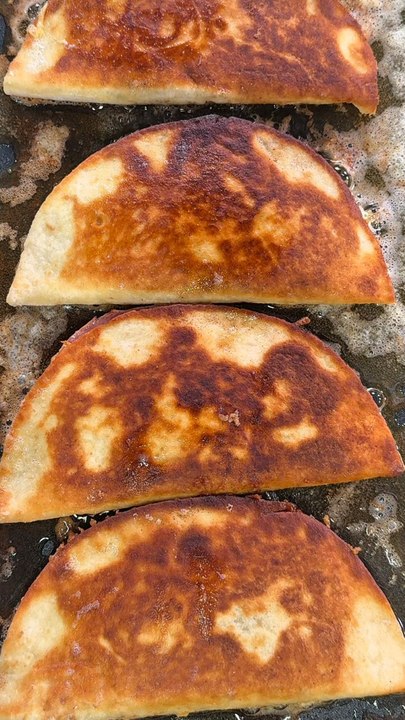 Quesadillas épinards et jambon fumé