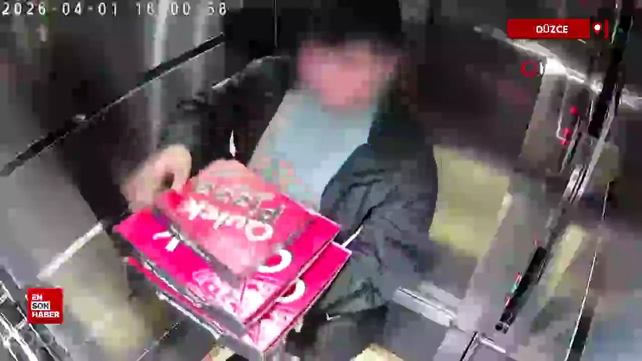 Düzce'de önce pizzayı yedi, ardından asansöre tuvaletini yaptı: Gözaltına alındı
