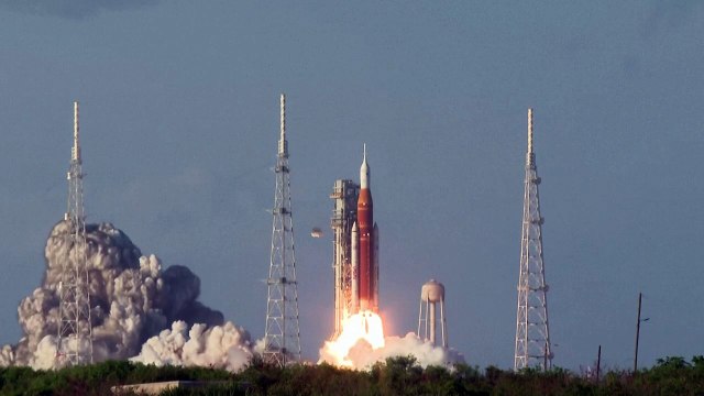 NASA's Artemis 2 crewed lunar mission takes off