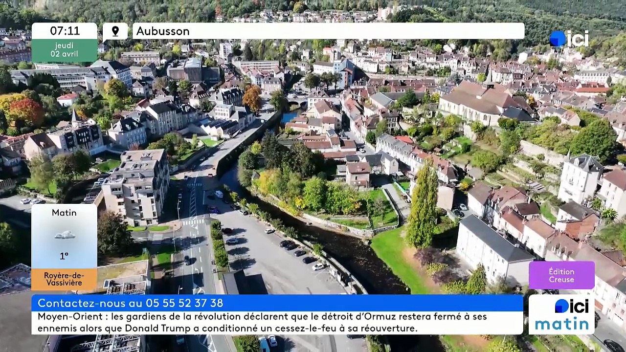 02/04/2026 - ici matin par ici Creuse en vidéo