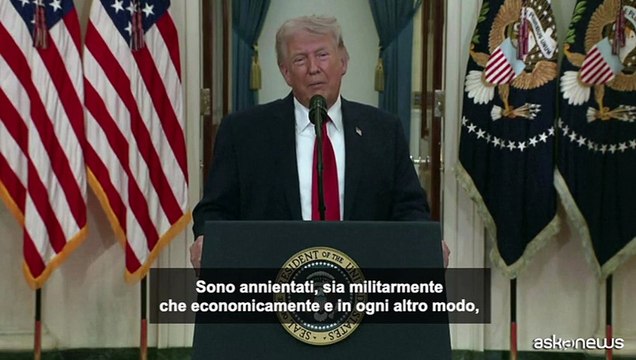 Trump: riporteremo l'Iran all'età della pietra