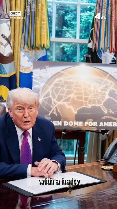 Une statue se moquant de Donald Trump et de son «Dôme d’or» installée face au National Mall à Washington