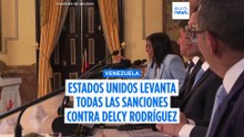 Estados Unidos levanta las sanciones contra la presidenta interina de Venezuela Delcy Rodríguez