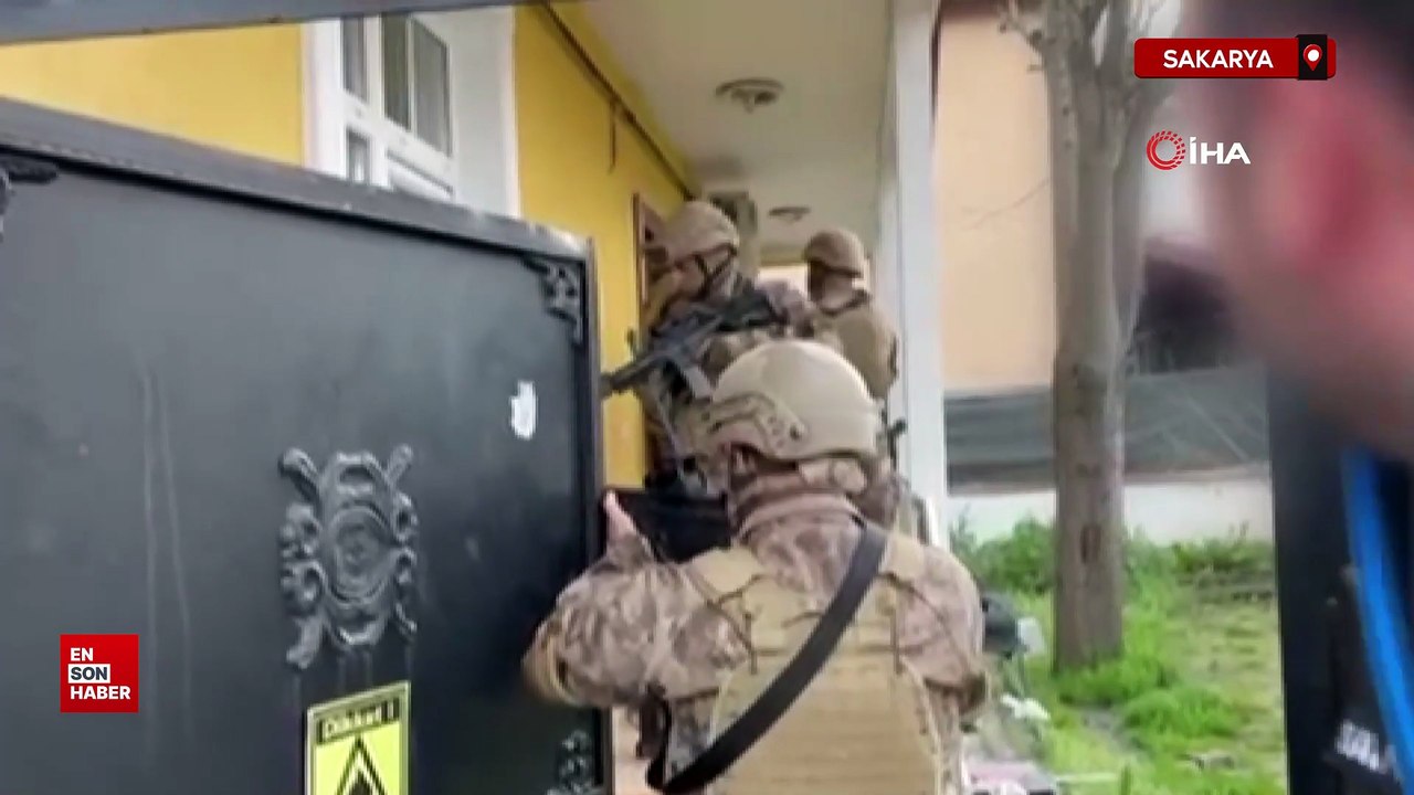 Uyuşturucu baskınında evden el bombası ve havan topu gövdesi çıktı