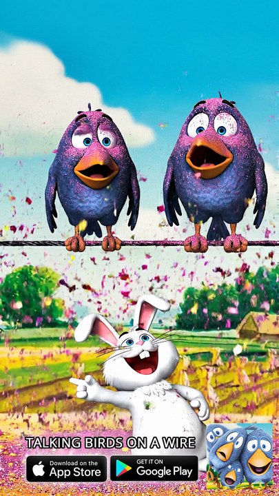 Never steal from the Easter Bunny! 🐰💥 Talking Birds On A Wire Game