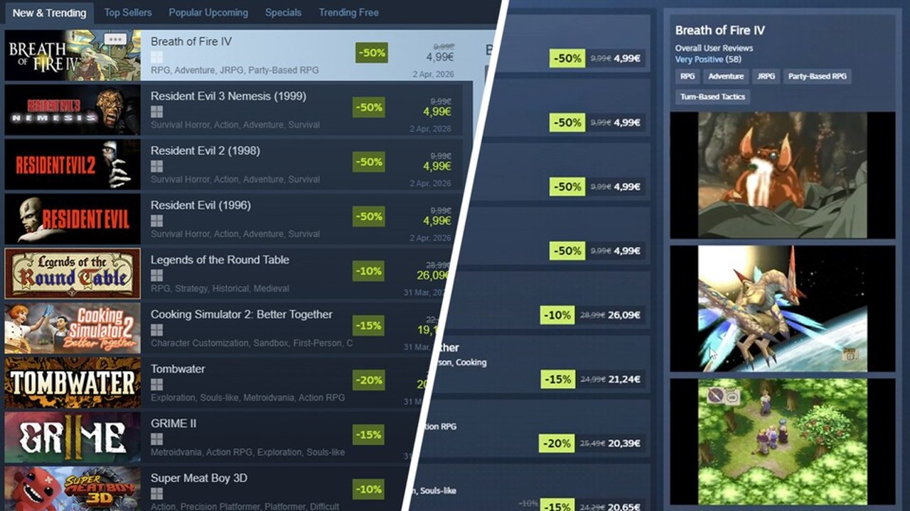 Steam: Altes vs. neues Interface im Vergleich - So sieht der neue Shop aus
