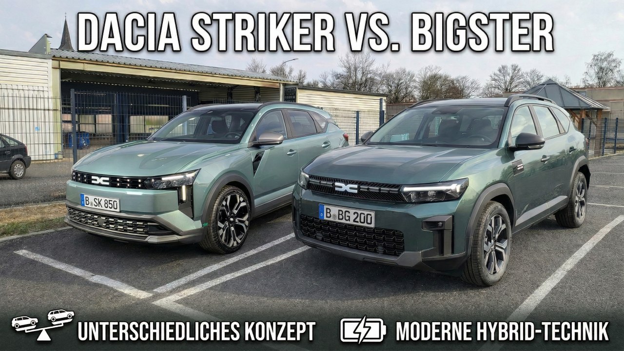 Dacia Bigster vs. Dacia Striker: Welcher Dacia überzeugt?