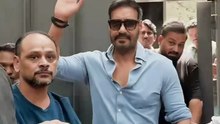 Fans go wild as Ajay Devgn steps out to celebrate his 57th birthday