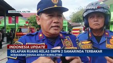 Diduga Korsleting, 8 Ruang Kelas di SMPN 2 Samarinda Hangus Terbakar