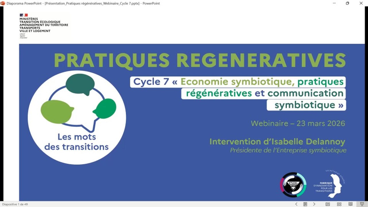 Les Mots des transitions cycle 7 : pratiques régénératives