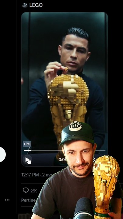 🏆 Le vainqueur de la coupe du monde est dans cette pub lego ! #lego #cdm #messi #cristiano