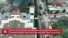 8 katlı binada korku dolu anlar! Çatıda alevler arasında mahsur kaldılar: Kurtarma anı kamerada