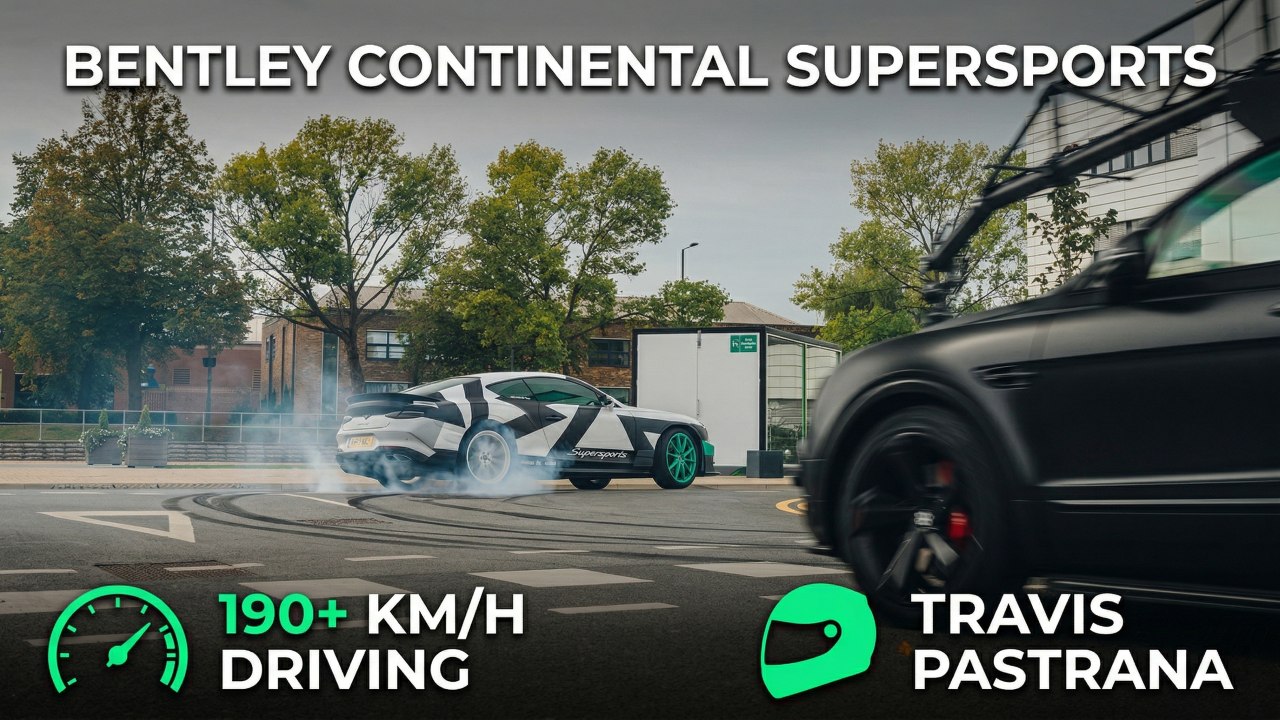 Bentley Continental Supersports im Gymkhana-Style: FULL SEND