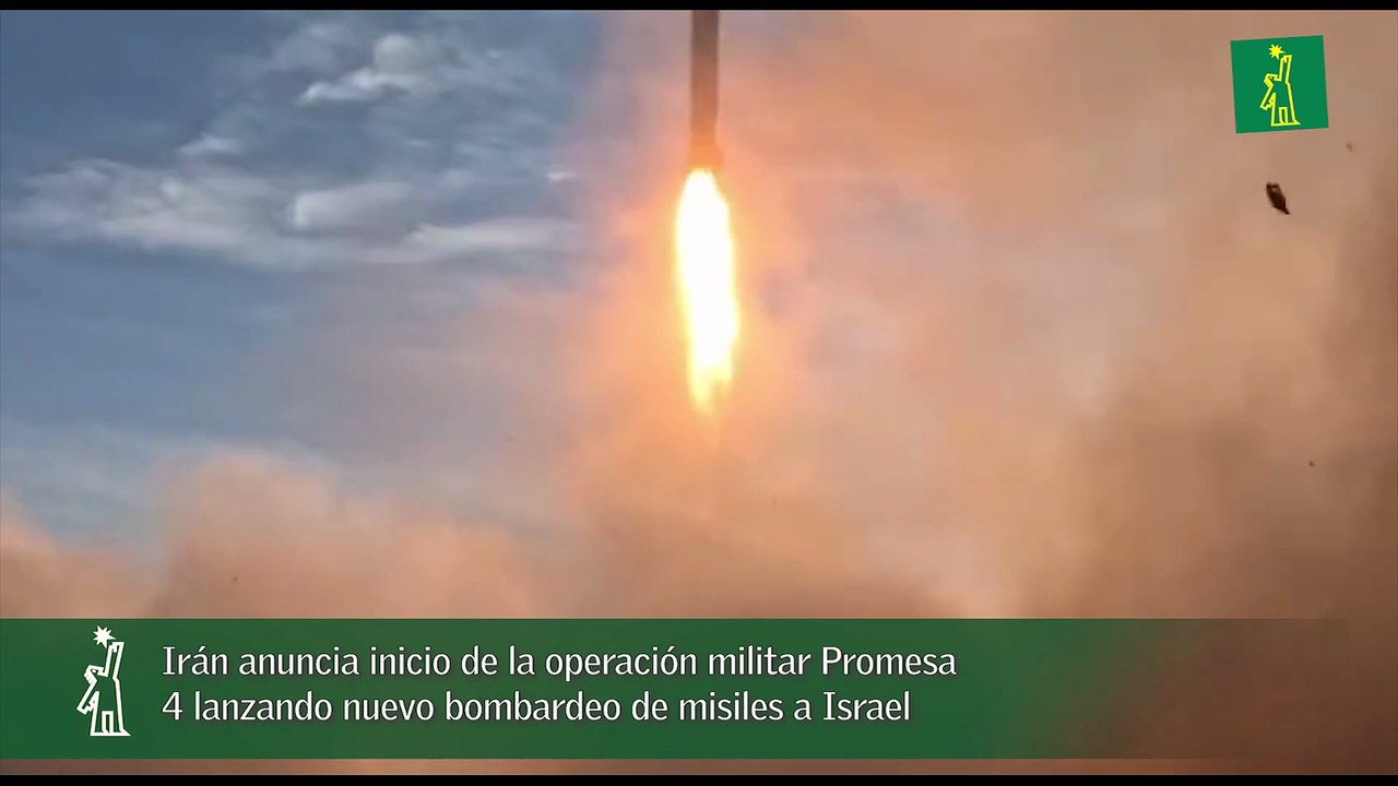 Irán anuncia inicio de la operación militar Promesa 4 lanzando nuevo bombardeo de misiles a Israel