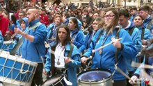Tudela 'rompe la hora' con su tradicional estruendo